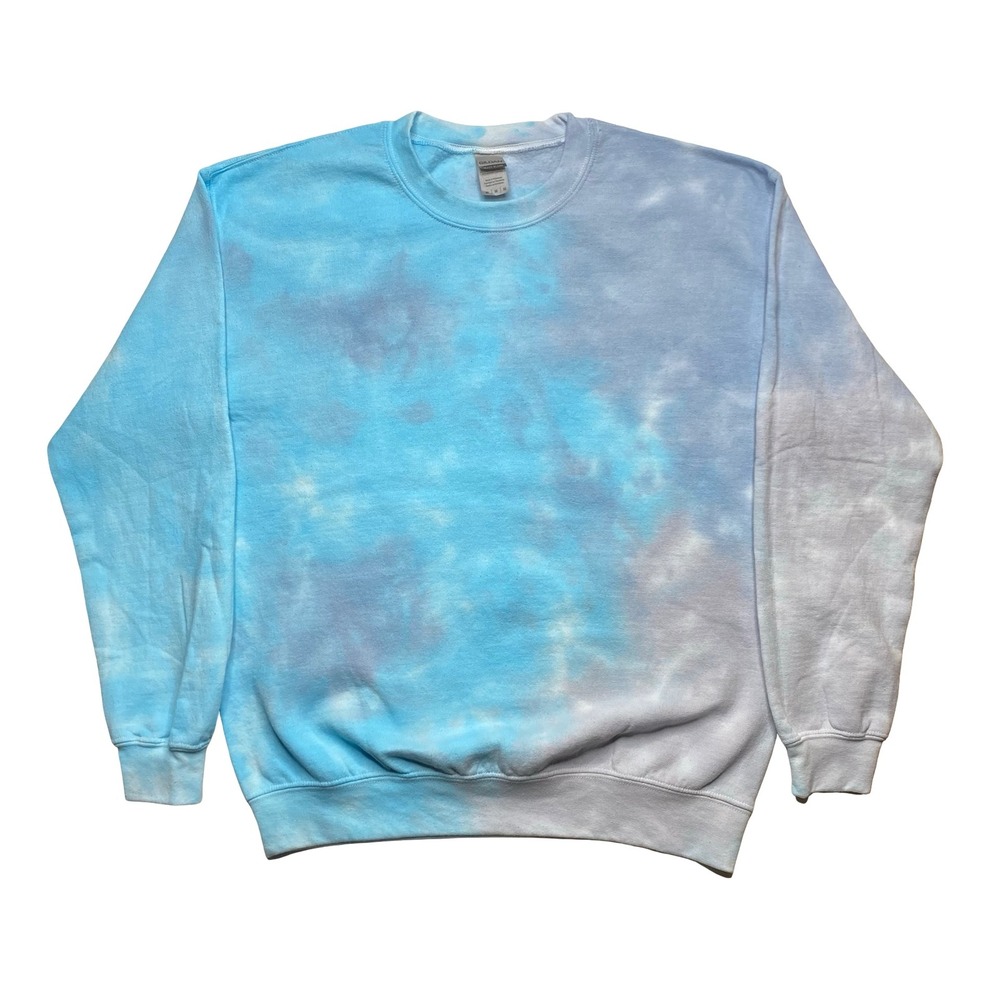 Men's tie dye blue sweater